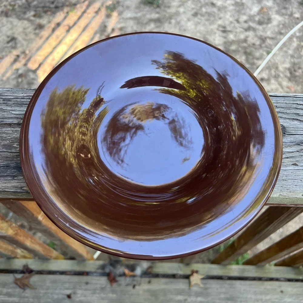 Pottery Barn Brown 10” Sausalito salad plate